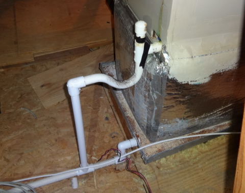 condensate must be piped separately